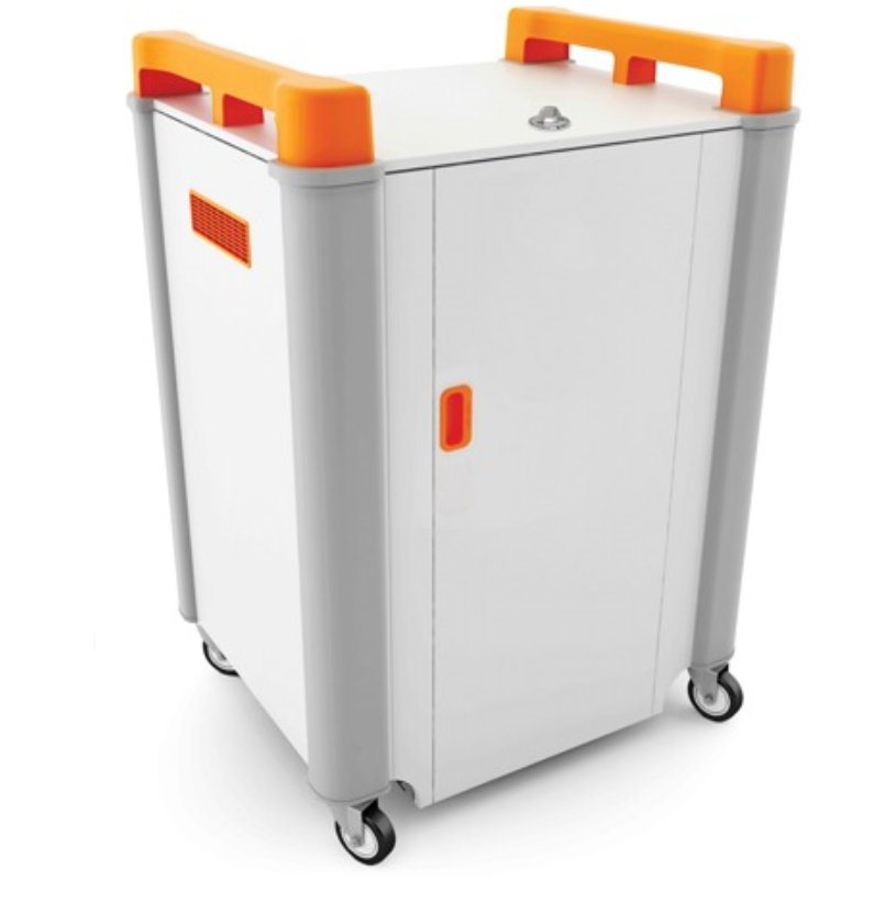 LapCabby 16H Laptop Storage and Charging Trolley - Orange