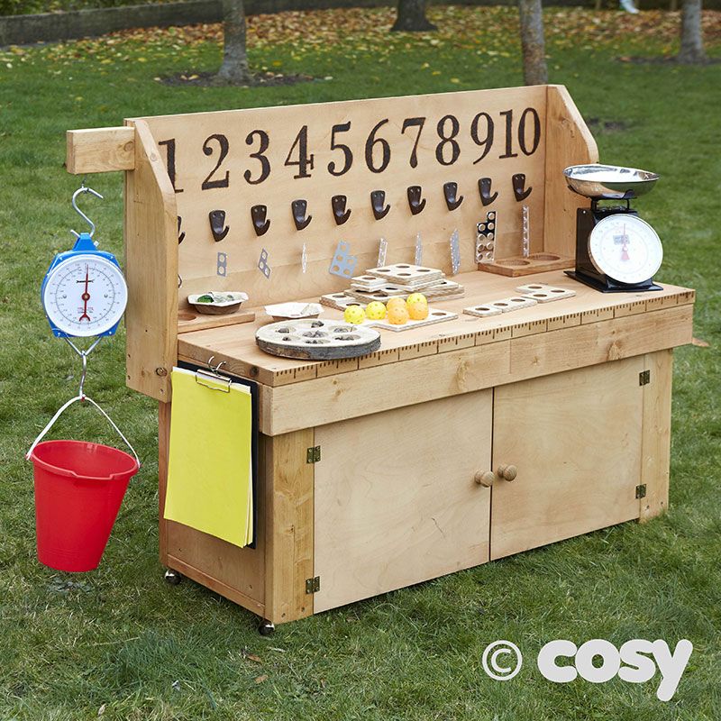 Early Years Wooden Mobile Maths Learning Station