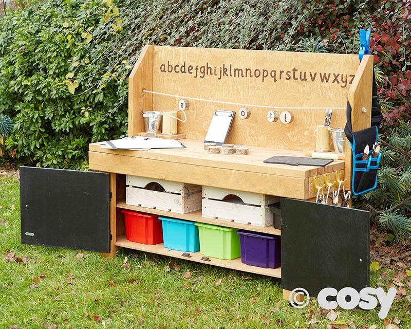 Early Years Wooden Mobile Literacy Learning Station