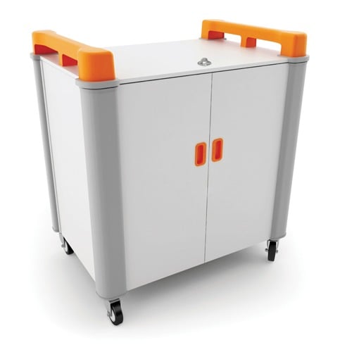 LapCabby 20V Laptop Storage & Charging Trolley- Orange