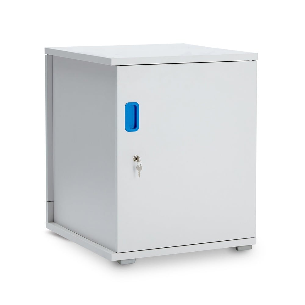 LapCabby Lyte Single Door 16-Device Metal Shelf Charging Cabinet
