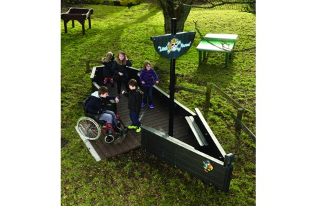 SEN Outdoor Playground Recycled Plastic Pirate Ship