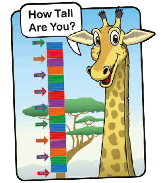 Primary School Indoor or Outdoor Giraffe Height Chart