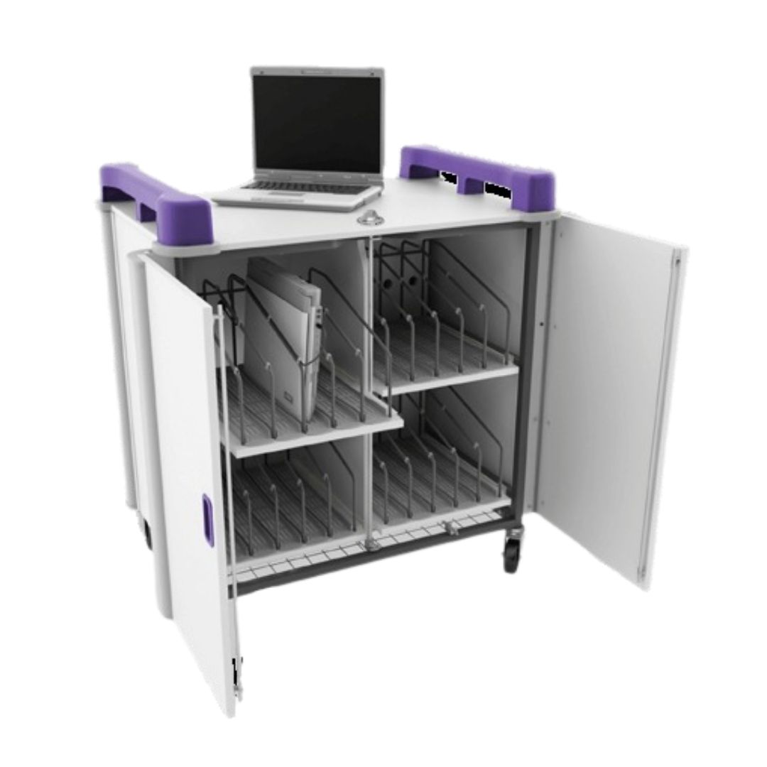 LapCabby 20V Laptop Storage & Charging Trolley-Purple